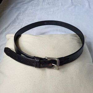 Black Leather Belt by Columbia - size 42